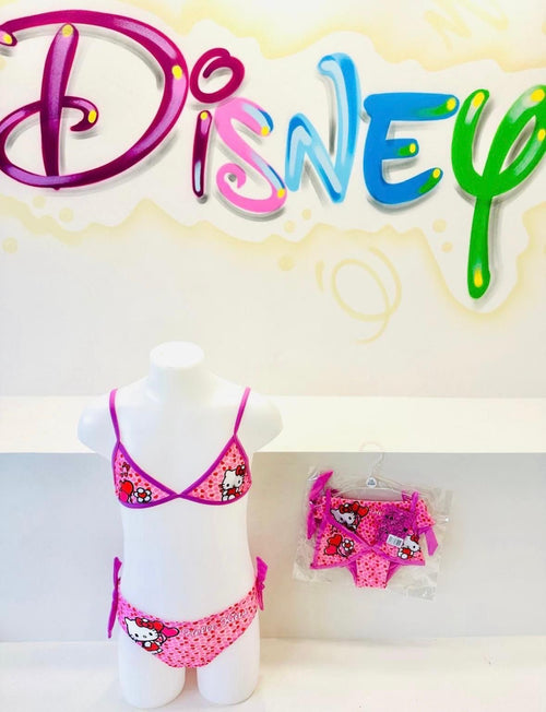 Costume Bimba Due Pezzi Triangolino e Slip Hello Kitty